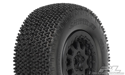 Pro-Line Caliber SC M2 Medium Short Course Tires on Protrac Renegade Black Rims