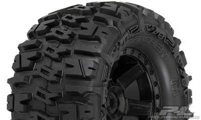 Pro-line Rustler/Stampede 2.8" Trencher Tires on Desperado Black Rims (2)