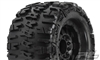 Pro-Line Trencher X 3.8" Traxxas Style Bead All Terrain Tires Mounted on F-11 Stone Gray 1/2" Offset 17mm Rims (2)