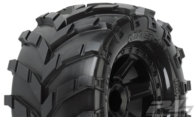 Pro-Line Masher 2.8" Tires on Traxxas Bead Black Desperado Rims (2)