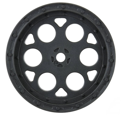 Pro-Line Showtime 2.2" Sprint Car 12mm Hex Front Black Wheels (2)