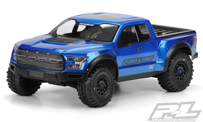 Pro-Line 2017 Ford F150 Raptor True Scale Short Course Clear Truck Body, requires painting