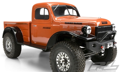 Pro-Line 1946 Dodge Power Wagon Clear Body for 12.3" (313mm) Wheelbase Scale Crawlers, requires painting