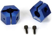 Pro-Line Slash 2wd Front Clamping Hex Set, Blue Aluminum (2)