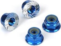 Pro-Line Slash 2wd 4mm Serrated Wheel Lock, Blue Aluminum (4)