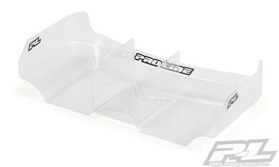 Pro-Line Air Force 2 Lightweight 6.5" Clear Rear Wing with Center Fin for 1:10 Buggy