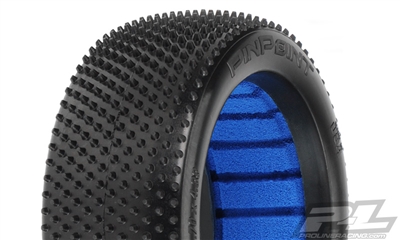 Pro-Line 1/8th Buggy Pin Point Z3 Medium Carpet Tires with inserts (2)