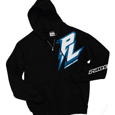 Pro-Line Bolt Black Zip-Up Hoodie, small