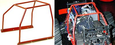 R/c Raven T-Maxx Medium Roll Cage-Red Powder Coated