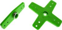 Racer's Edge Servo Horn-Futaba, Green (2 Pieces)