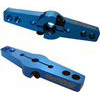 Racer's Edge Pro Servo Horn-Double Arm Futaba, Blue Aluminum