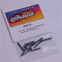 Racer's Edge Screws-3 x 20mm Phillips Countersunk Machine