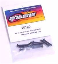 Racer's Edge Screws-3 x 18mm Phillips Roundhead Machine