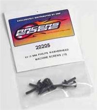 Racer's Edge Screws-3 x 12mm Phillips Washerhead Machine (10)