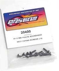 Racer's Edge Screws-3 x 10mm Phillips Roundhead Self Tapping