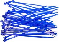 Racer's Edge Tie Wraps-4", Hot Blue (30