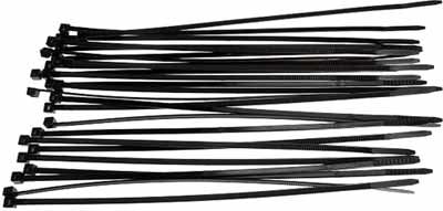 Racer's Edge Tie Wraps-7.5", Black (25