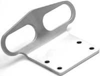 Racer's Edge GT Front Bumper/Skid Plate, Silver Aluminum