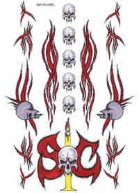 Racer's Edge Sic Tribal Decal Sheet