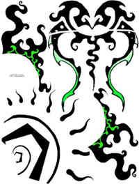 Racer's Edge Swirl Decal Sheet