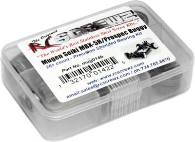 R/C Screwz Mugen MBX5r/Prospec Metal Bearing Set