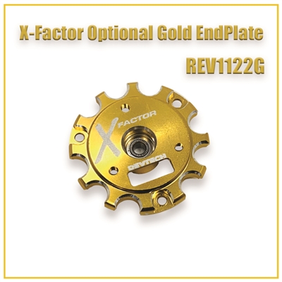 Revtech X-Factor Brushless Motor Endbell (gold)