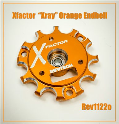 Revtech X-Factor Brushless Motor Endbell (orange)