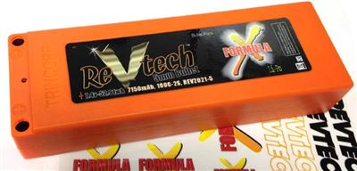 Discontinued, Revtech 7150mAh 7.4v 2s 100c Lipo Battery Pack-5mm Bullet