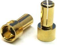 Revtech 5mm Hi-End Pure Copper Gold Plated Connectors (1 Pair)