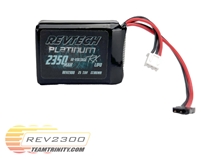 Revtech 2350mAh 2S 7.6v Platinum Lipo HV Receiver Battery Pack