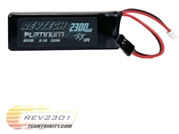 Revtech 2300mAh 2S 7.4v Platinum Lipo Flat Receiver Battery Pack