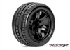 ROAPEX Trigger Stadium Truck Tires on Black 1/2" offset Rims (2)