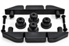 RPM Body Skid Rails, fits most 1/5 - 1/12 bodies, black