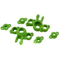 RPM 1/16th E-Revo and 1/16th Slash Axle Carriers, green (2)