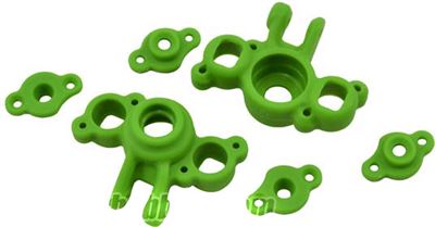 RPM 1/16th E-Revo and 1/16th Slash Axle Carriers, green (2)