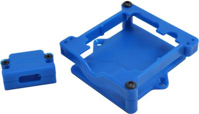 RPM Castle Sidewinder ESC Cage for Traxxas, blue