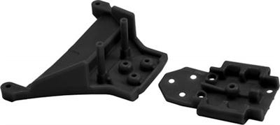 RPM 1/10th Rally/Slash 4x4 LCG Front Bulkhead Set, black