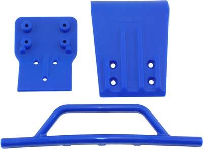 RPM Slash 4x4 Front Bumper And Skid Plate Set, Blue