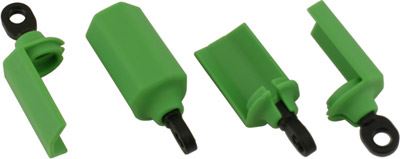 RPM Traxxas Slash Shock Shaft Guards, Green (4)