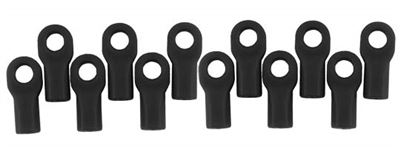 RPM Traxxas Short Rod Ends, Black (12)