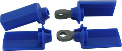 RPM Asc 1/10 Shock Shaft Guards, Blue (4)