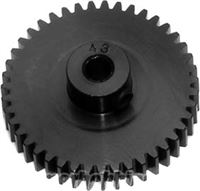 Robinson Racing Pinion Gear-43 Tooth, 48 Pitch Black Aluminum Pro