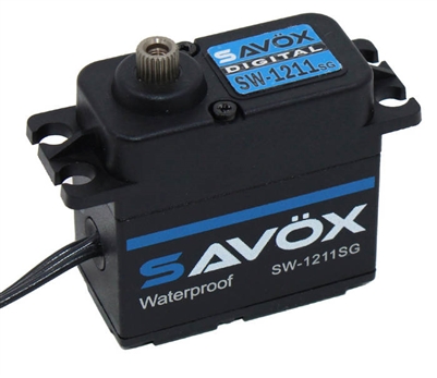 Savox Waterproof Digital Servo Black Ed., 347 Oz/In, .08 Sec