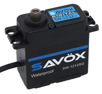 Savox Waterproof Digital Servo, 638 Oz/In, .14 Sec
