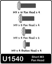 Schumacher Screws-3mm Short Pan Head