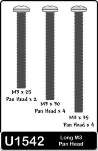 Schumacher Screws-3mm Long Pan Head