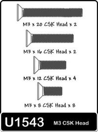 Schumacher Screws-3mm Flat Head