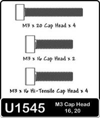 Schumacher 3mm Cap Head Screw Assortment, Medium (16-20mm)