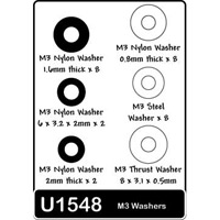 Schumacher 3mm Washers, Assorted (24)