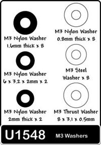 Schumacher 3mm Washers, Assorted (24)